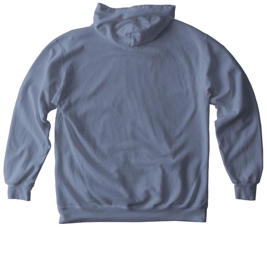 Blue Jean Comfort Colors Pullover Hoodie - Back